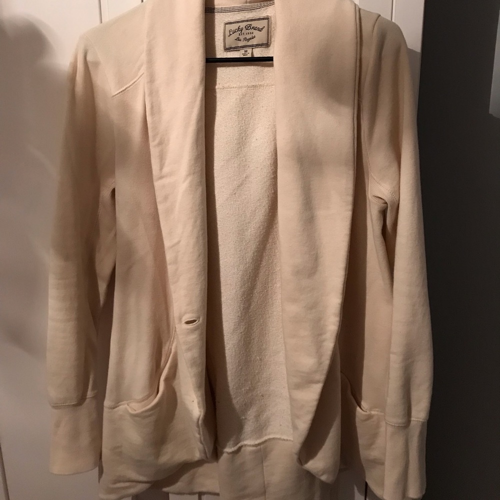 Lucky brand cream sweater